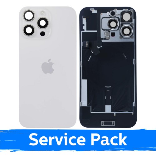 Защитный чехол, совместимый с Apple iPhone 16 Pro Max / Белый титан / (Сервисный пакет)