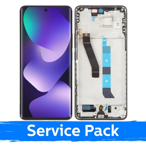LCD Display Compatible Xiaomi Redmi Note 15 5G with Frame / Glacier Blue / (Service Pack)
