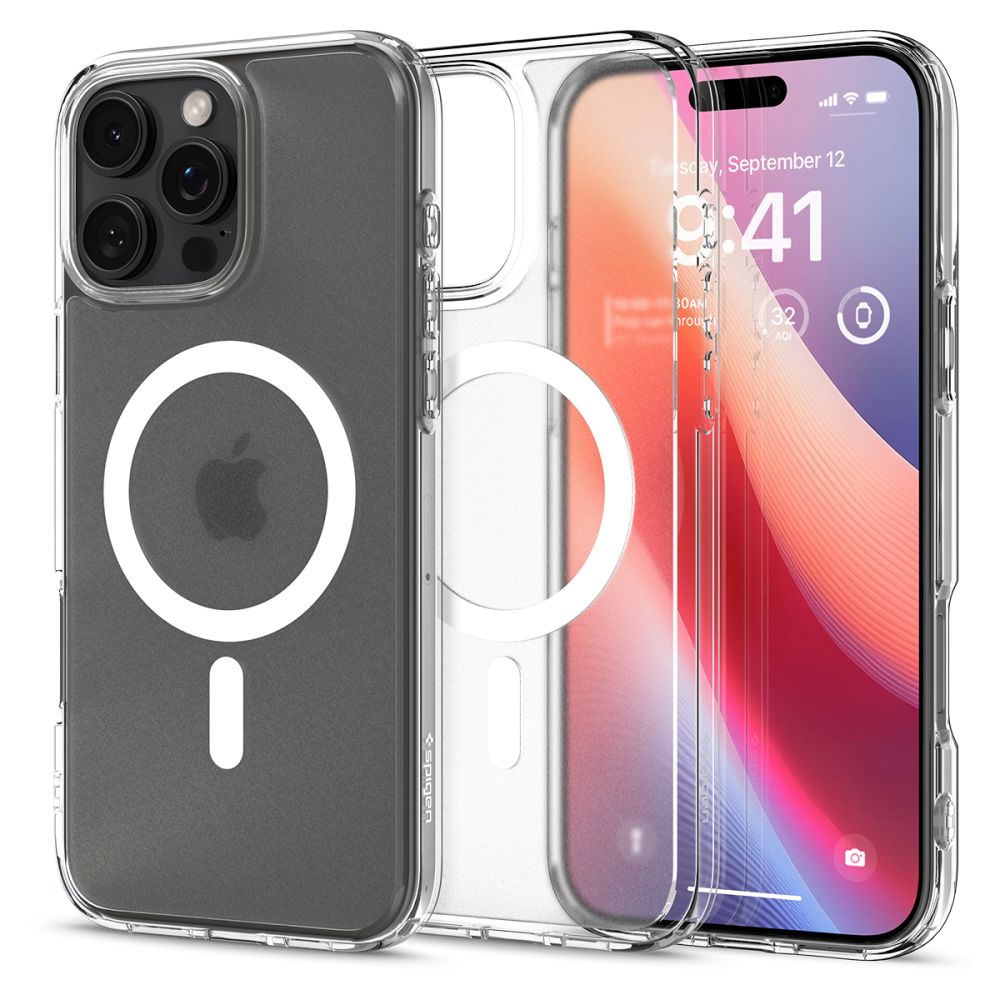 Spigen Ultra Hybrid Mag ümbris seadmele iPhone 16 Pro Max 6.9", MagSafe'iga, härmatis läbipaistev