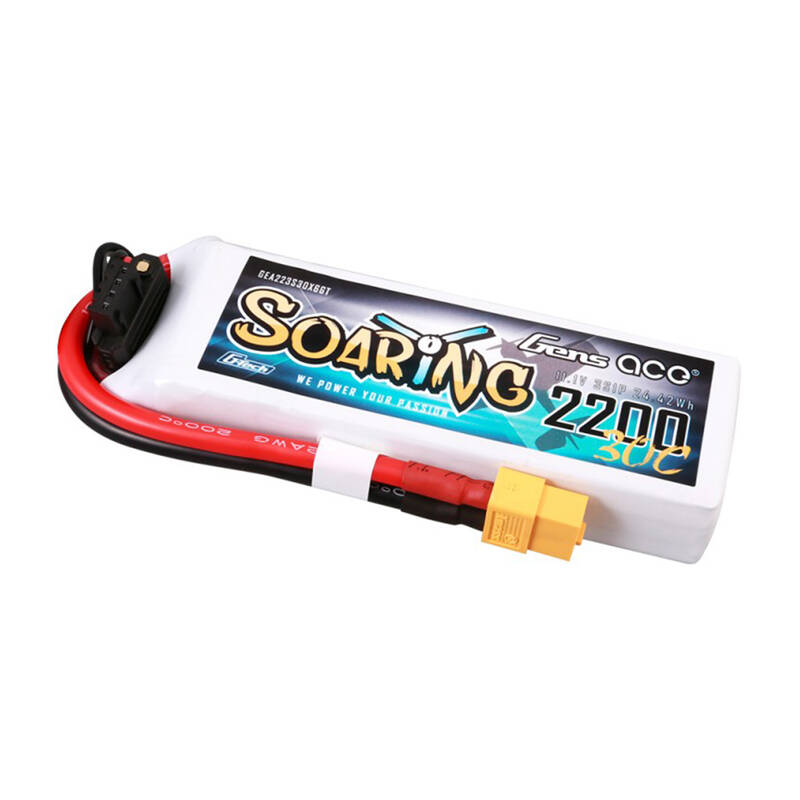 Gens Ace G-Tech Soaring 2200 mAh 11,1 V 30C 3S1P LiPo-aku