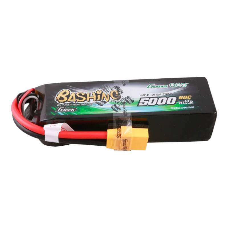 Аккумуляторная батарея Gens Ace G-Tech 5000 мА·ч, 14,8 В, 4S1P, 60C, LiPo, с разъемом XT90, серия «Bashing»