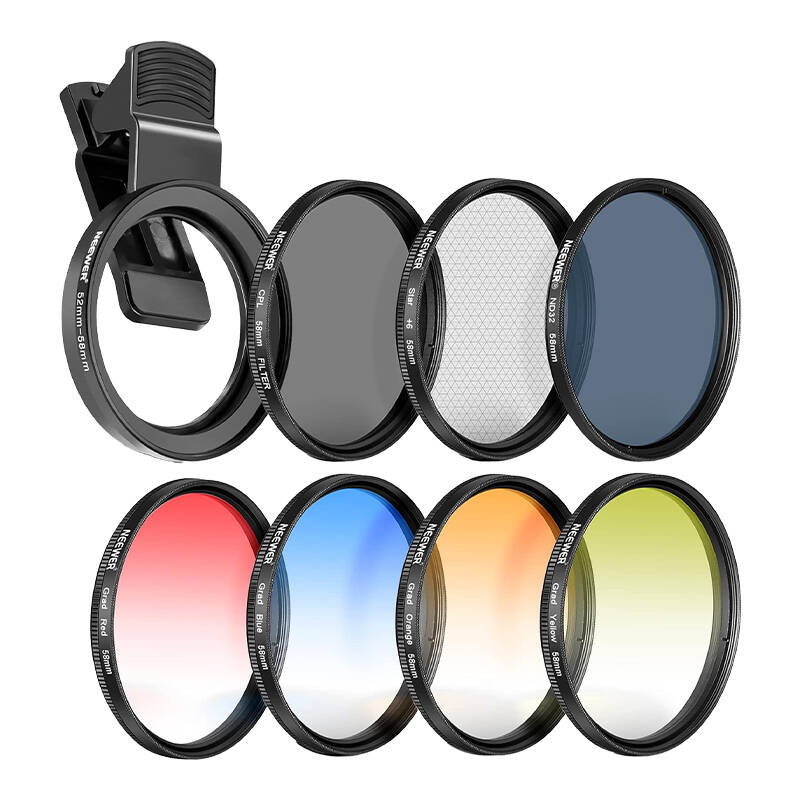 Neewer 58mm nutitelefoni filtrite komplekt