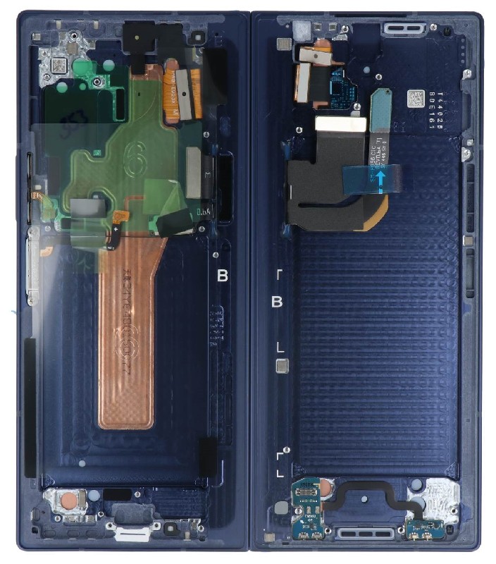 LCD ekraan Samsung F956 Z Fold6 5G puuteekraaniga (sisemine) Navy originaal (kasutatud Grade B)