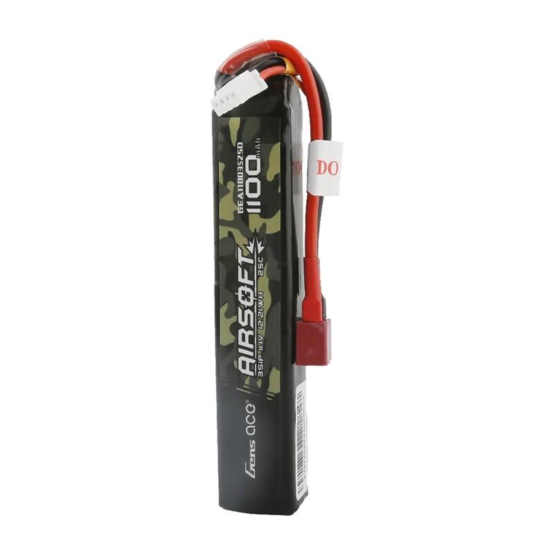 Аккумулятор Lipo Gens Ace 25C 1100 мА·ч 3S1P 11,1 В для страйкбольного пистолета с разъемом T-plug