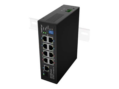 LANBERG коммутатор POE 4xBT 4xAT SFP+ETH DIN