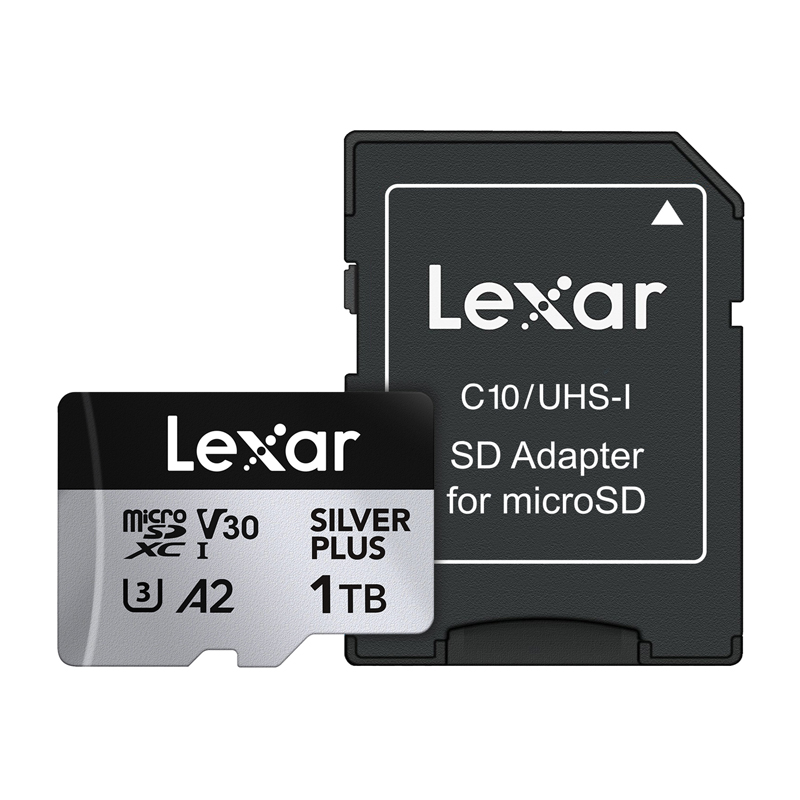 Карта памяти Lexar High-Performance Silver Plus microSDXC 1 ТБ + адаптер
