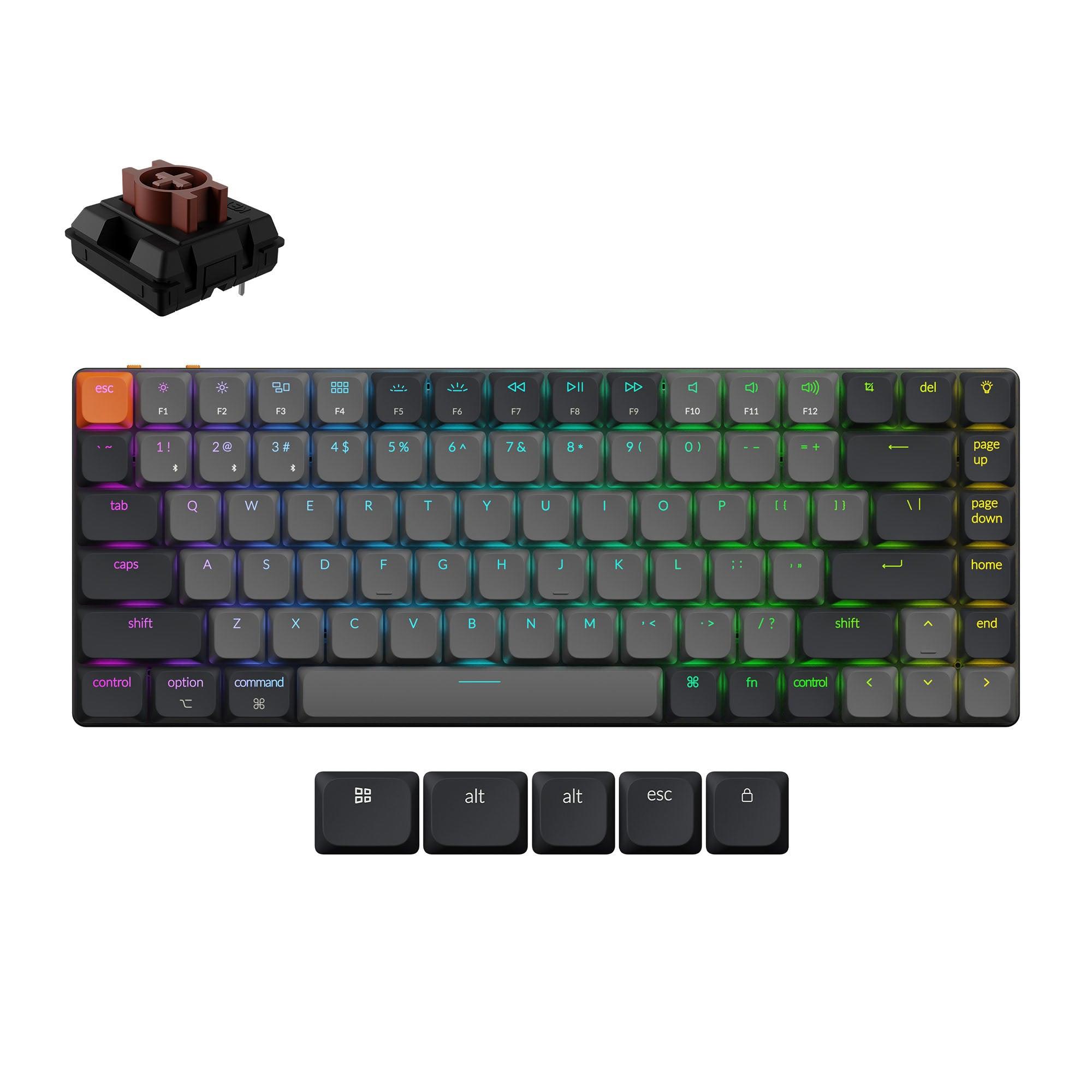 Klaviatuur Keychron WRL K3 RGB/Must