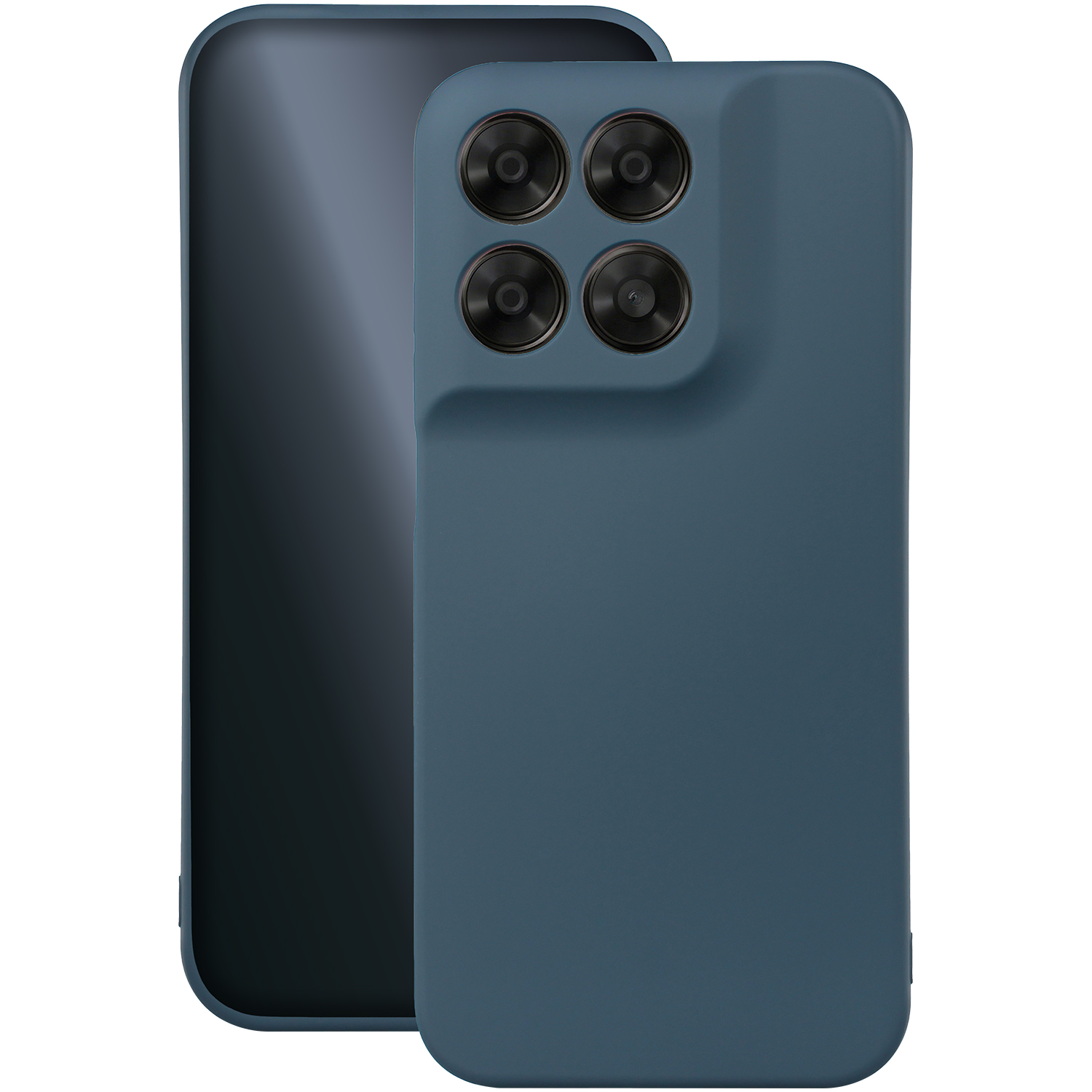 Силиконовый чехол Motorola Moto G67 5G / G77 5G темно-синий