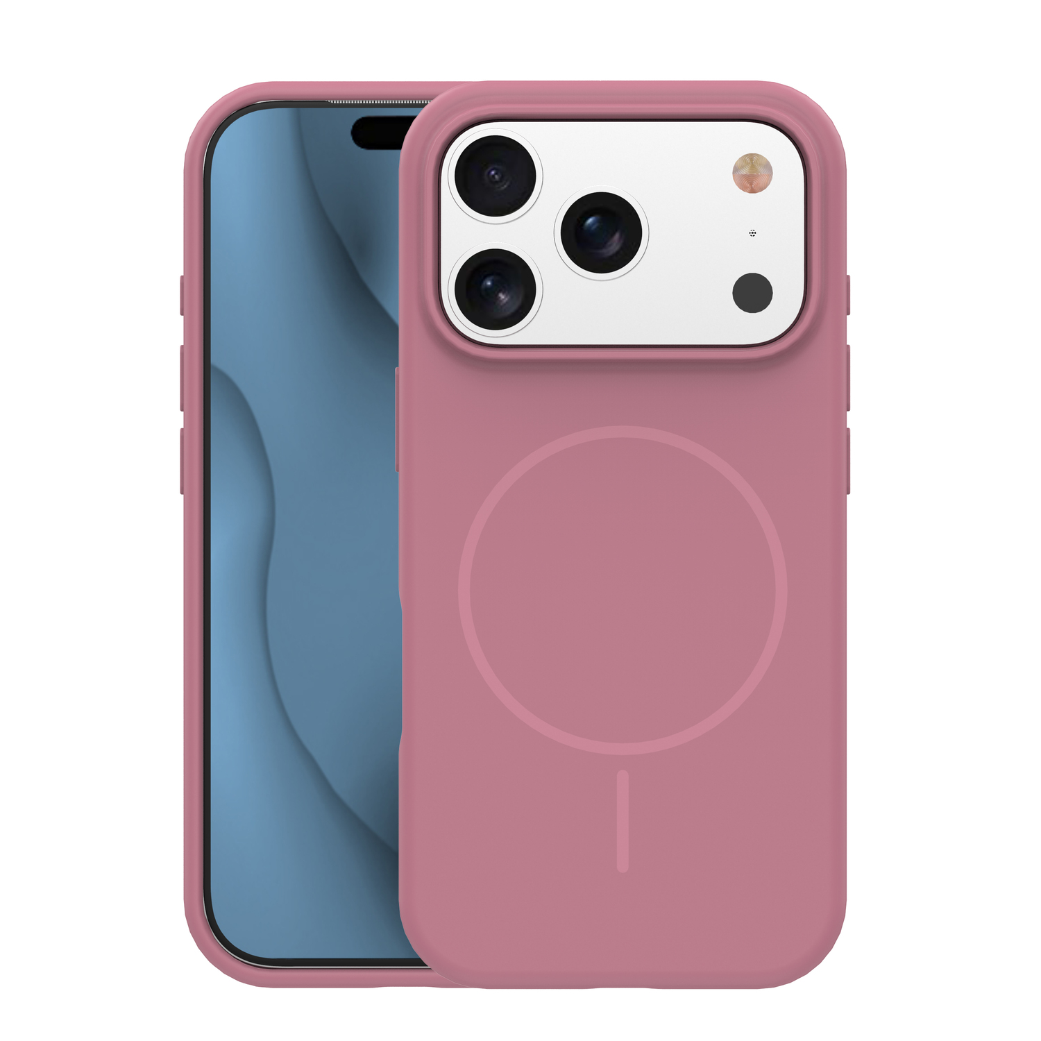 Silicone Thin Mag ümbris iPhone 17 Pro Max 6,9" roosa