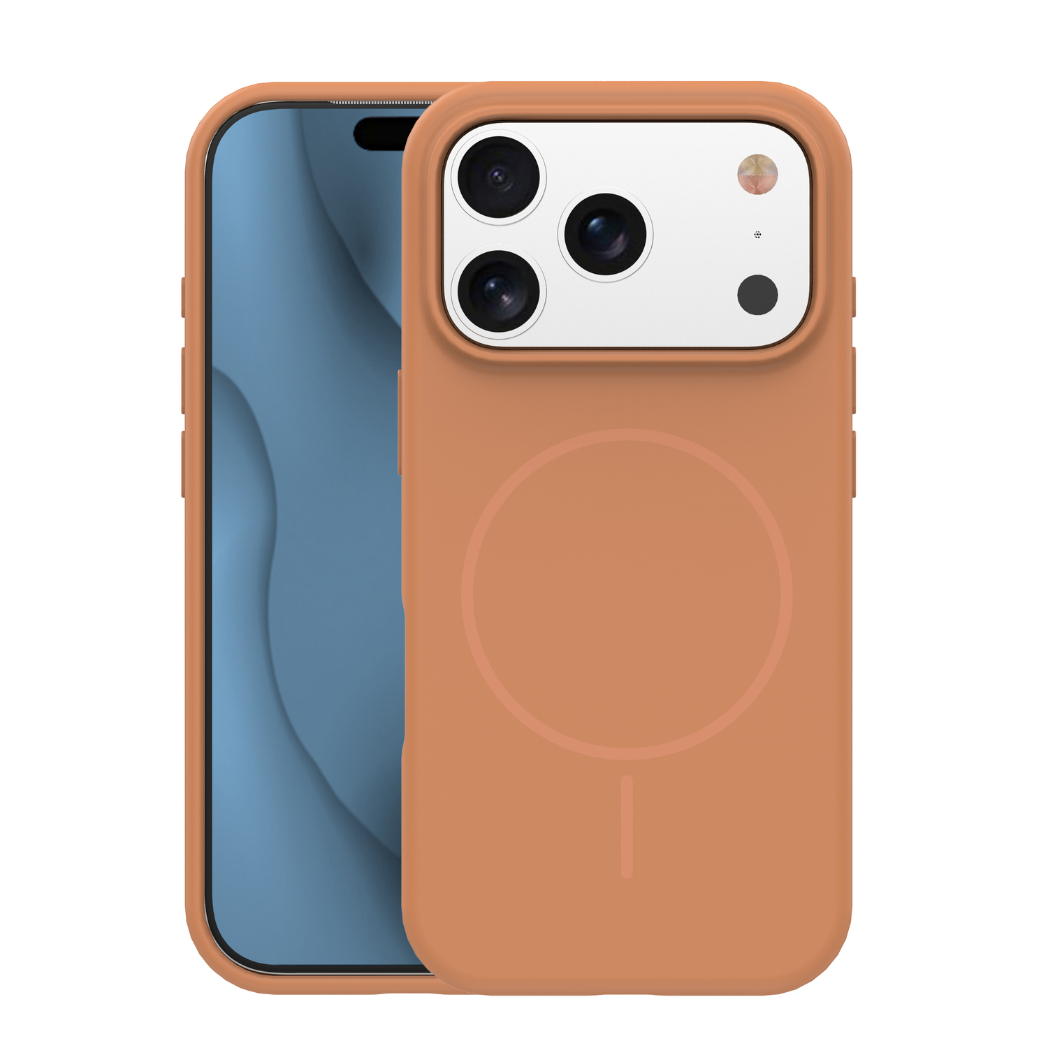 Silicone Thin Mag ümbris iPhone 17 Pro Max 6,9" karamell