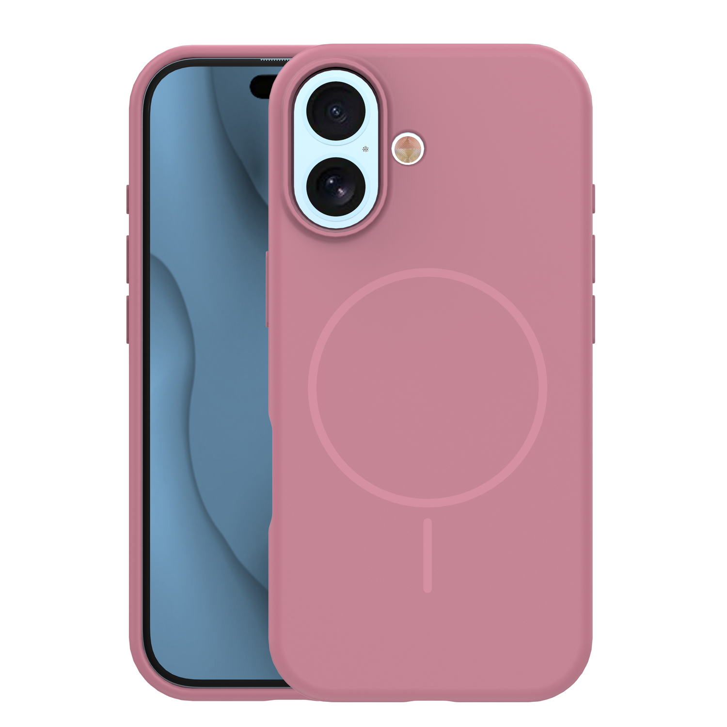 Silicone Thin Mag ümbris iPhone 17 6,3" roosa