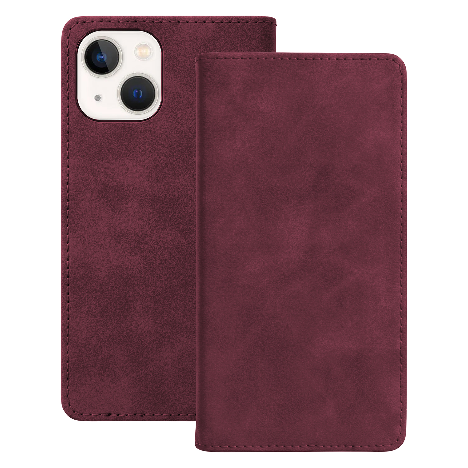 Smart Suede ümbris mudelile iPhone 11, bordoopunane
