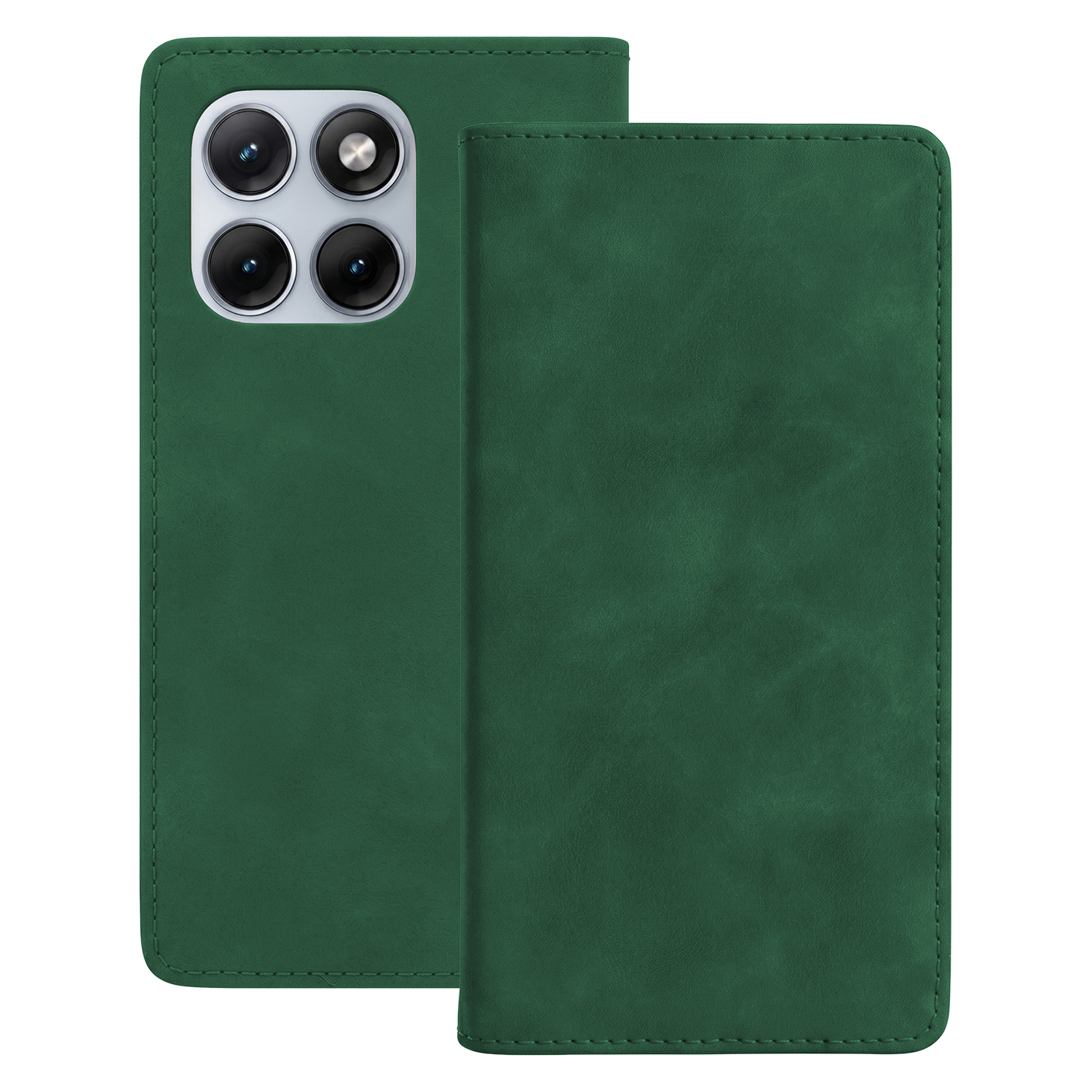 Smart Suede ümbris mudelile Motorola Moto G34, roheline
