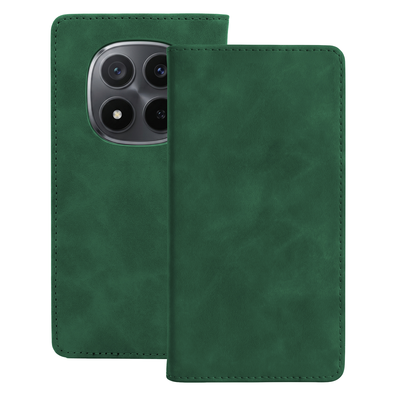 Smart Suede ümbris mudelile Xiaomi Redmi Note 15 Pro Plus 5G, roheline