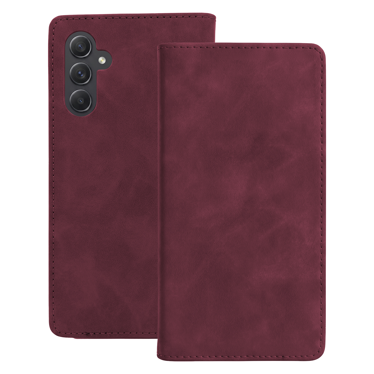 Smart Suede ümbris Samsung Galaxy A14 4G kastanpruun