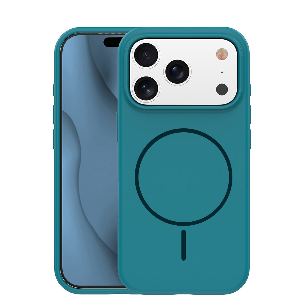 Silicone Thin Mag ümbris iPhone 13 6,1" türkiissinine