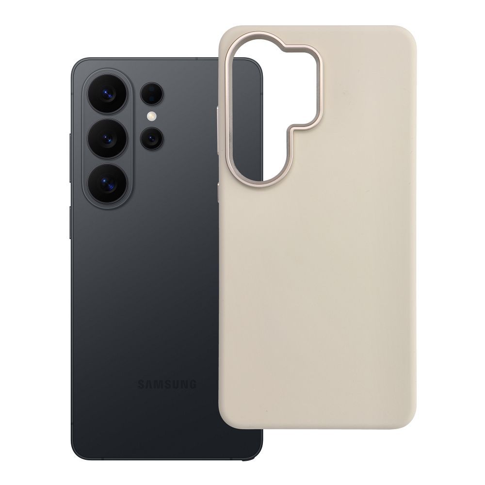 Чехол для Samsung Galaxy S26 Ultra Forcell F-Protect Frame Premium совместимый с MagSafe античный белый
