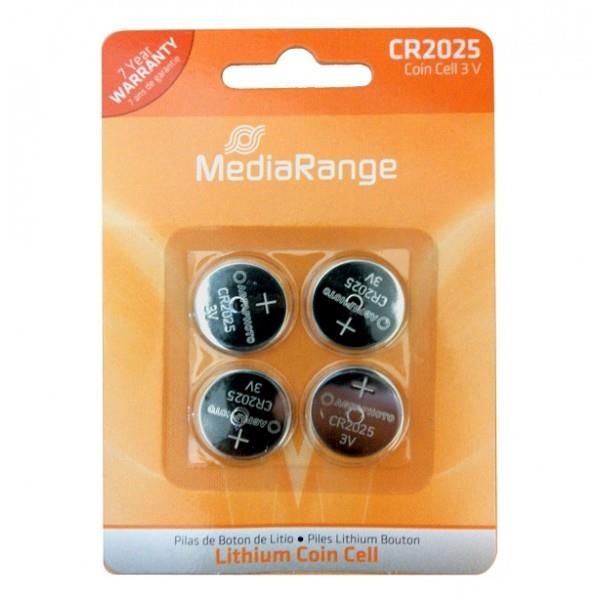 Liitiumpatarei CR2025 3V/4tk MediaRange