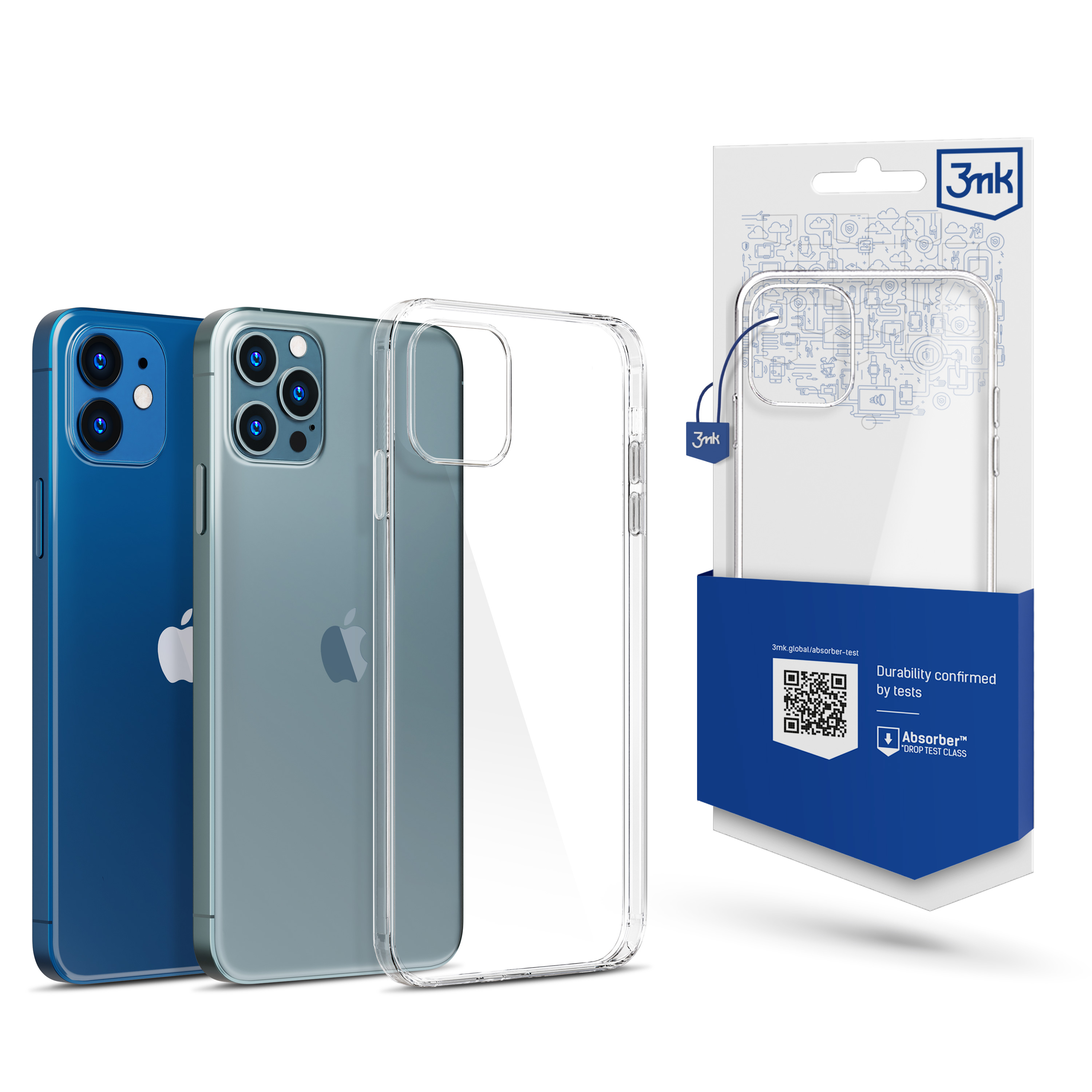 Kott 3mk läbipaistev ümbris 1,2mm Apple iPhone 12/12 Pro