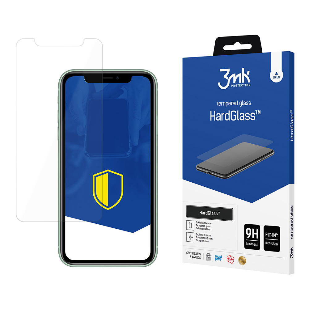 Karastatud klaas 9H 3mk HardGlass™ iPhone 11 jaoks