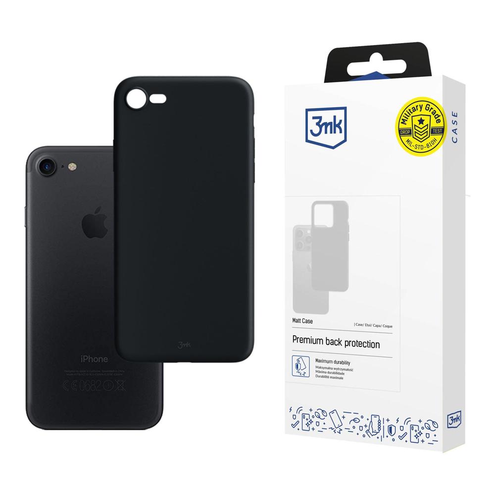 Apple iPhone 7/8/SE 2020/2022 - 3mk Matt ümbris must