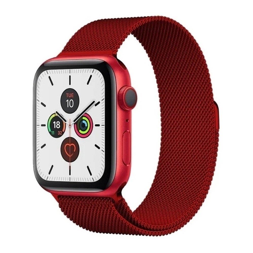 Magnetic Strap Apple Watch 38/40mm Магнитный ремешок Apple Watch браслет - красный