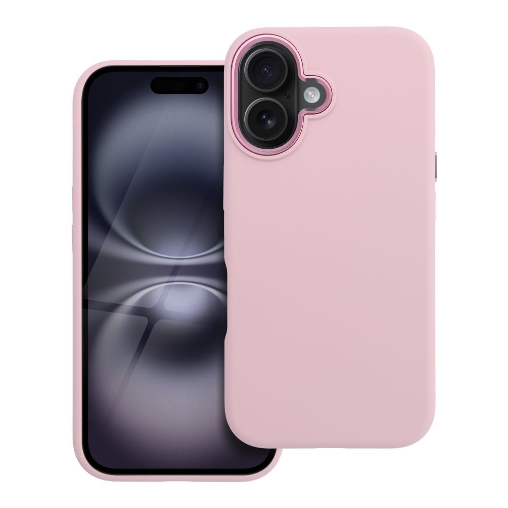 Case for iPhone 16 Forcell F-Protect Frame Premium compatible with Magsafe pink