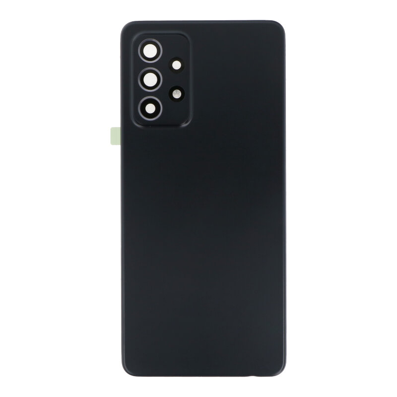 Tagakaas Samsung A525 / A526 / A528 A52 4G / A52 5G / A52S 5G juodas (su kameros stikliuku) OEM
