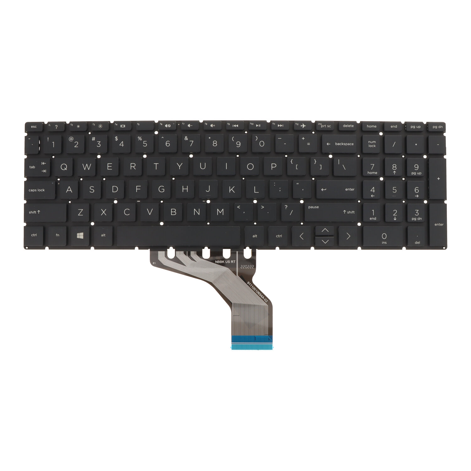 Klaviatūra HP 17-BY / 250 G7 / 255 G7 / 256 G7 / 250 G8 / 255 G8 / 256 G8 US