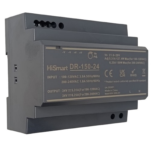 Toiteplokk 24V, 6.25A, 150W, DIN