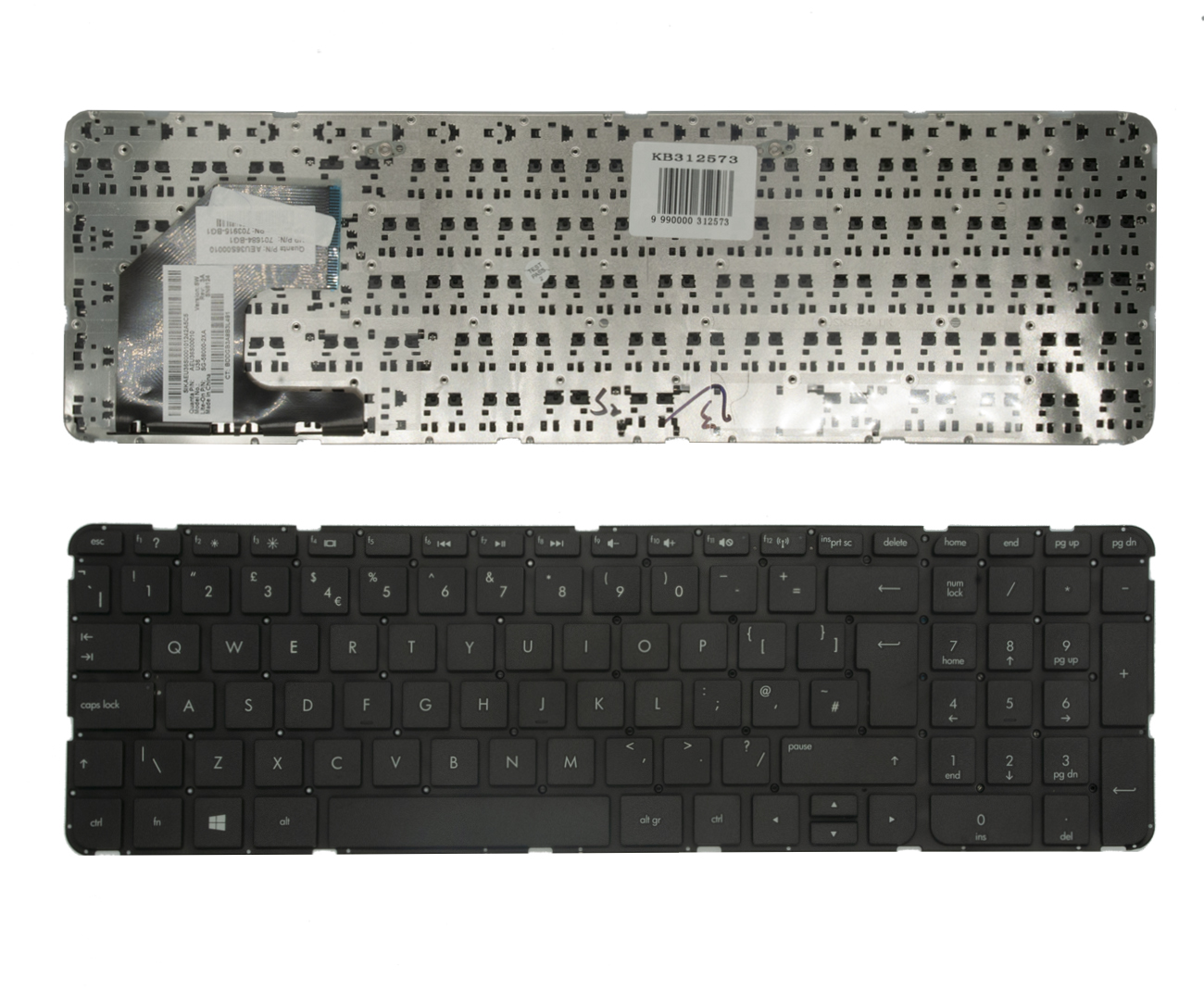 Klaviatuur HP: Touchsmart 15-b (UK)