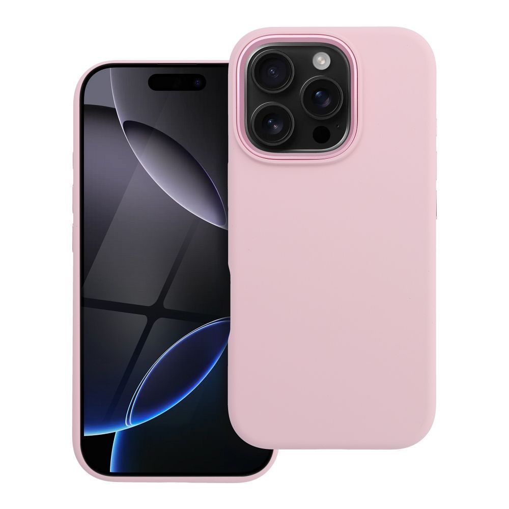 Чехол для iPhone 16 PRO Forcell F-Protect Frame Premium совместим с MagSafe розовый
