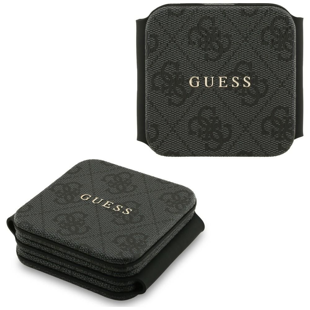 Беспроводное зарядное устройство 3in1 совместимое с MagSafe 15W GUESS GUE005639 черный