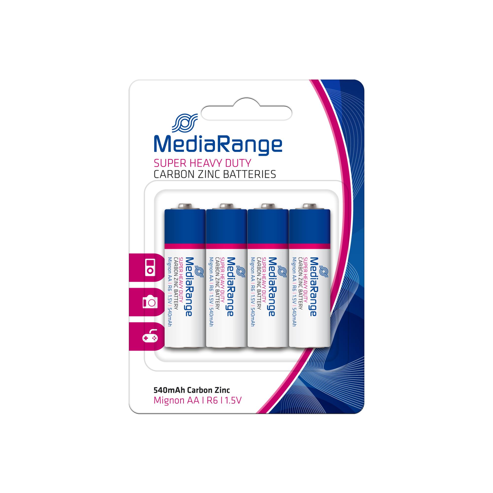 Süsinik-tsink patarei AA 1.5V/4tk MediaRange