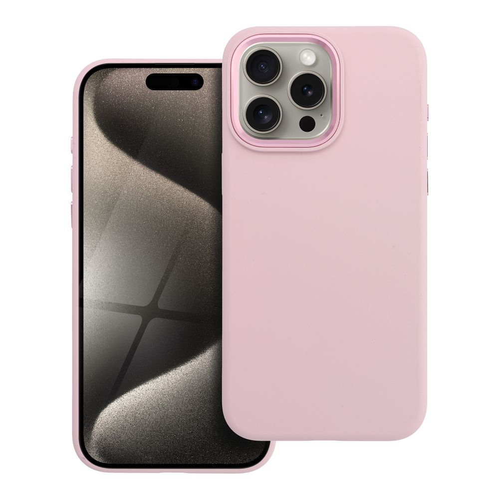 Ümbris jaoks iPhone 15 PRO MAX Forcell F-Protect Raam Premium ühilduv koos Magsafe roosa