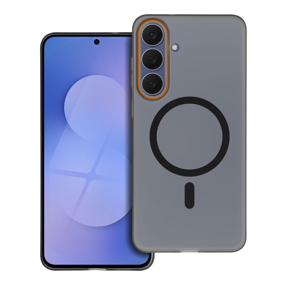 Чехол Samsung A27 Go Orange совместимый с MagSafe черный