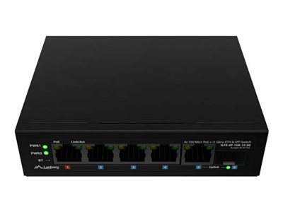 LANBERG Switch POE 1xBT 3xAT SFP+ETH DIN