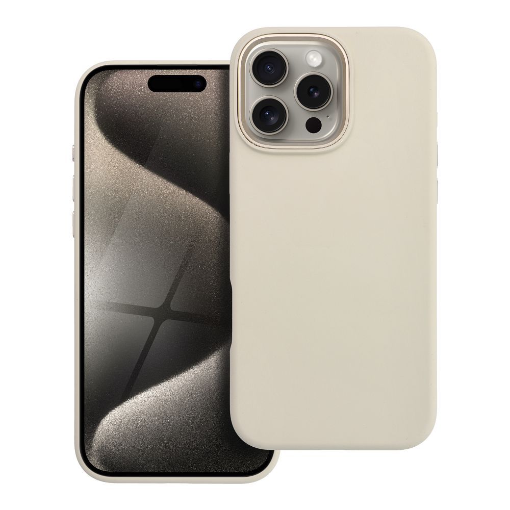Ümbris jaoks iPhone 16 PRO MAX Forcell F-Protect Raam Premium ühilduv koos Magsafe antique valge