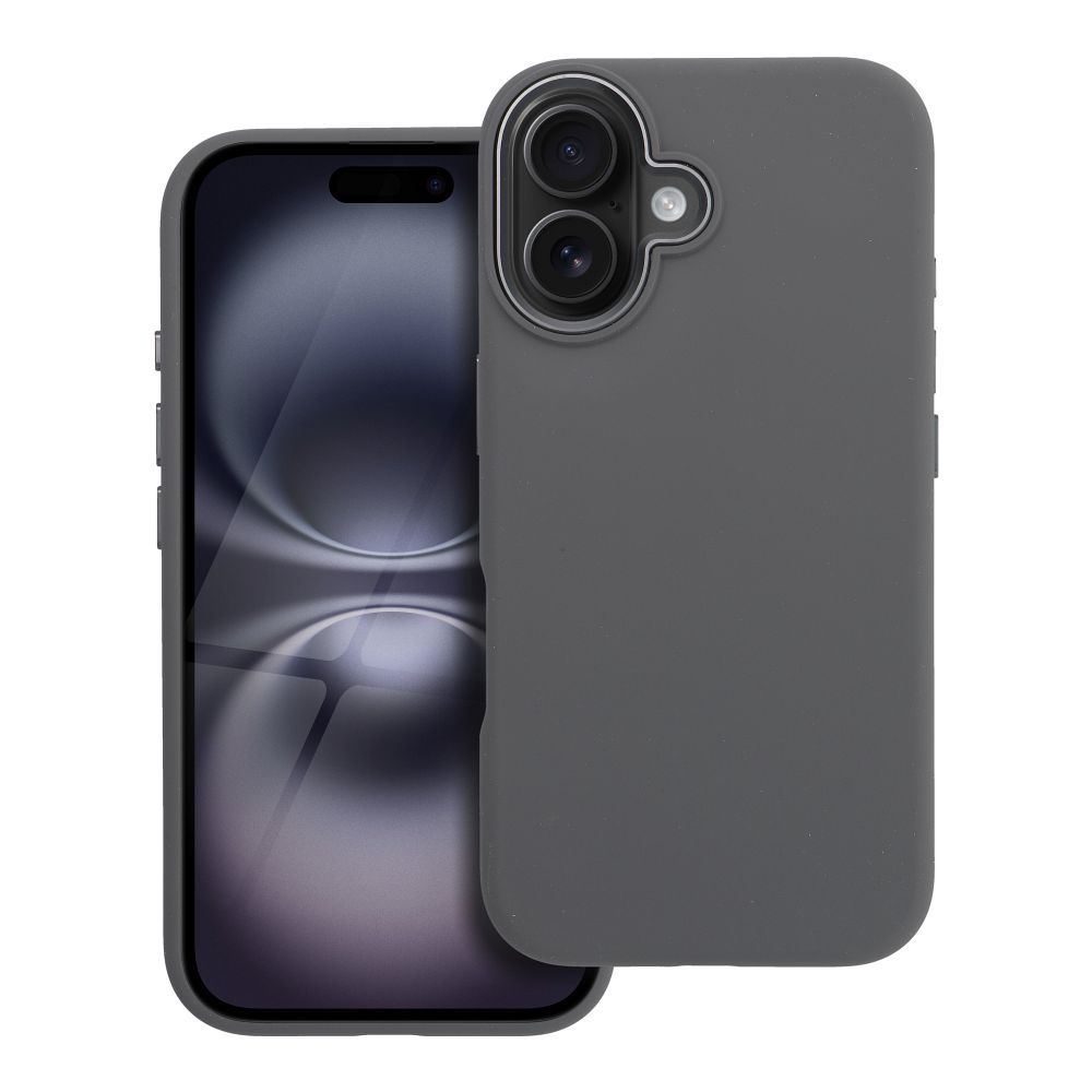 Case for iPhone 16 Forcell F-Protect Frame Premium compatible with Magsafe gray