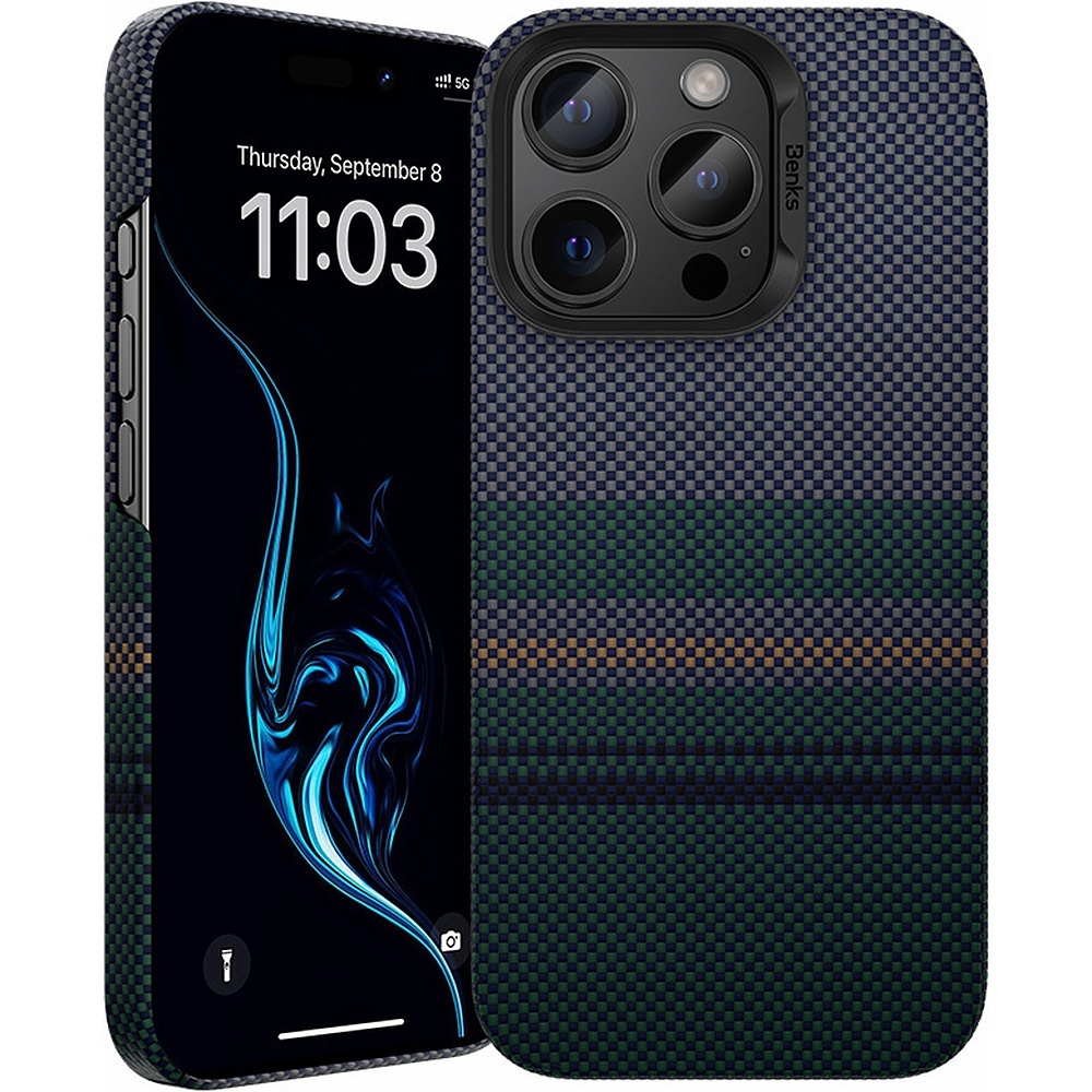 Benks Magnetic Armor Air Aurora Kevlar 600D Чехол (SA65) для Iphone 16 Pro
