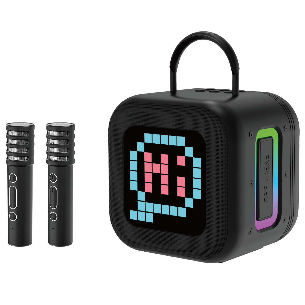Blavec портативная Bluetooth колонка WS-09 Karaoke Fun - 10W с 2 микрофонами и дисплеем (WS09-2MB) черный