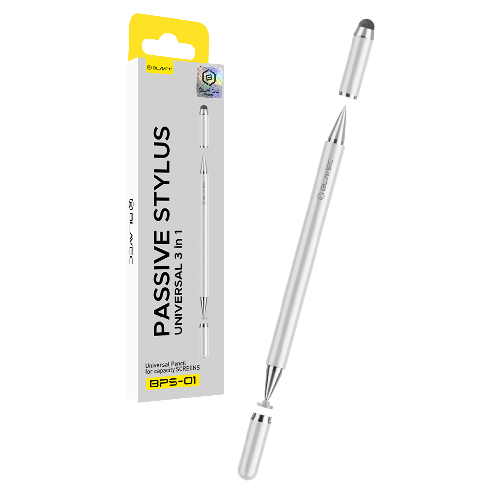 Blavec Passive Stylus Pen BPS-01 Universal 3 in 1 (BPS01-UW) белый