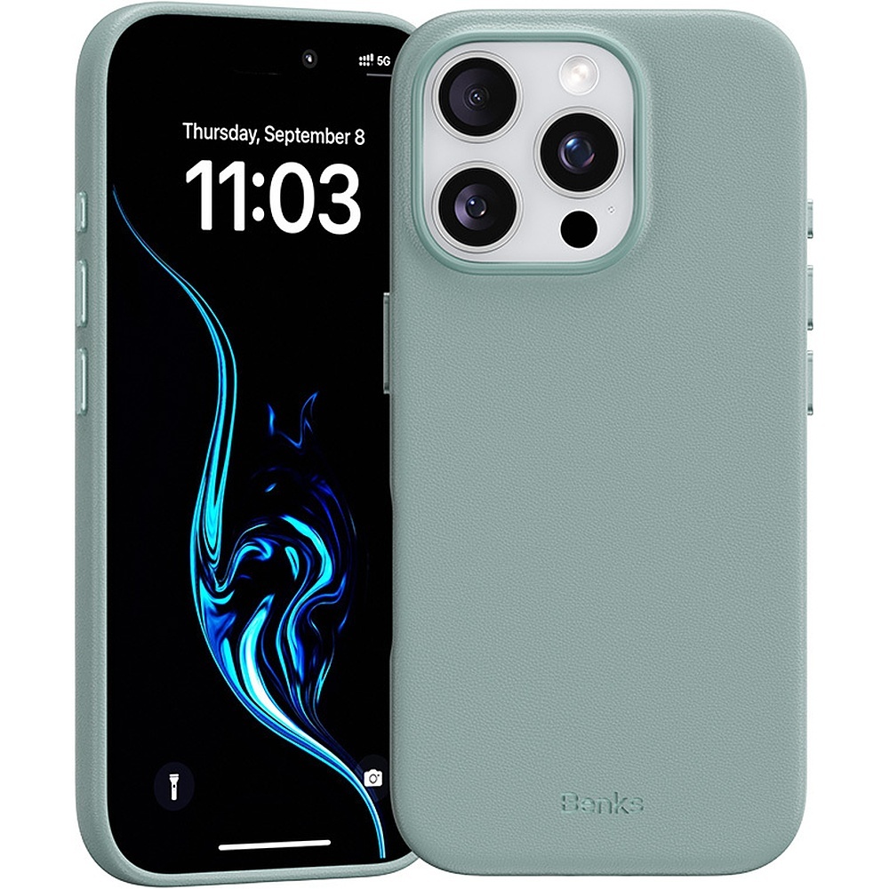 Benks Magnetic Vita Pro силиконовый Чехол для Iphone 16 Pro зелёный