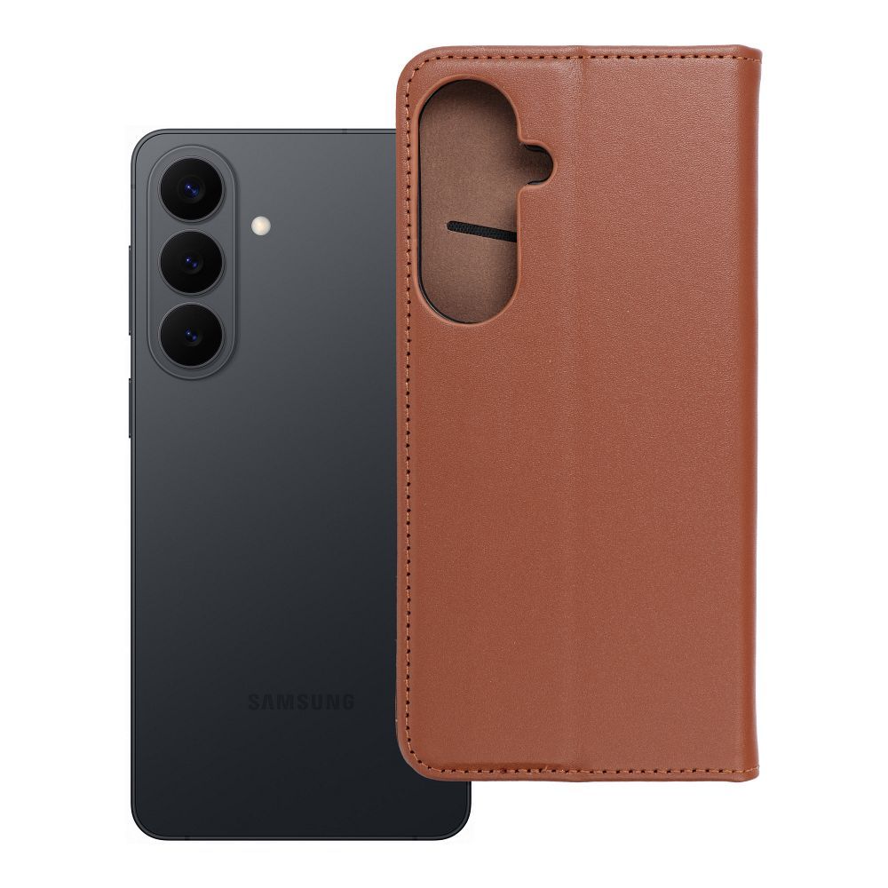 SMART PRO Book nahast ümbris SAMSUNG S26 Plus pruunile mudelile