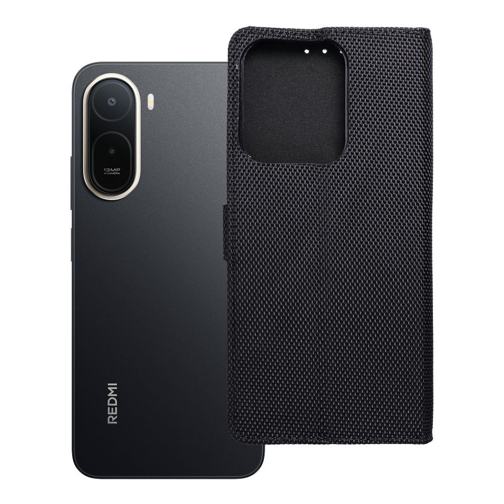 4Card RFID vargusvastane tehnilisest kangast klappümbris Xiaomi Redmi A7 PRO, must