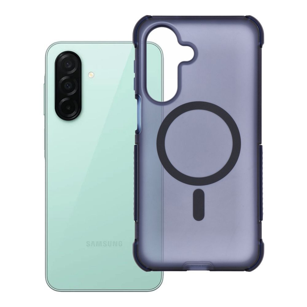 Чехол для Samsung A27 Forcell F-Protect BumperX Premium совместимый с MagSafe темно-синий