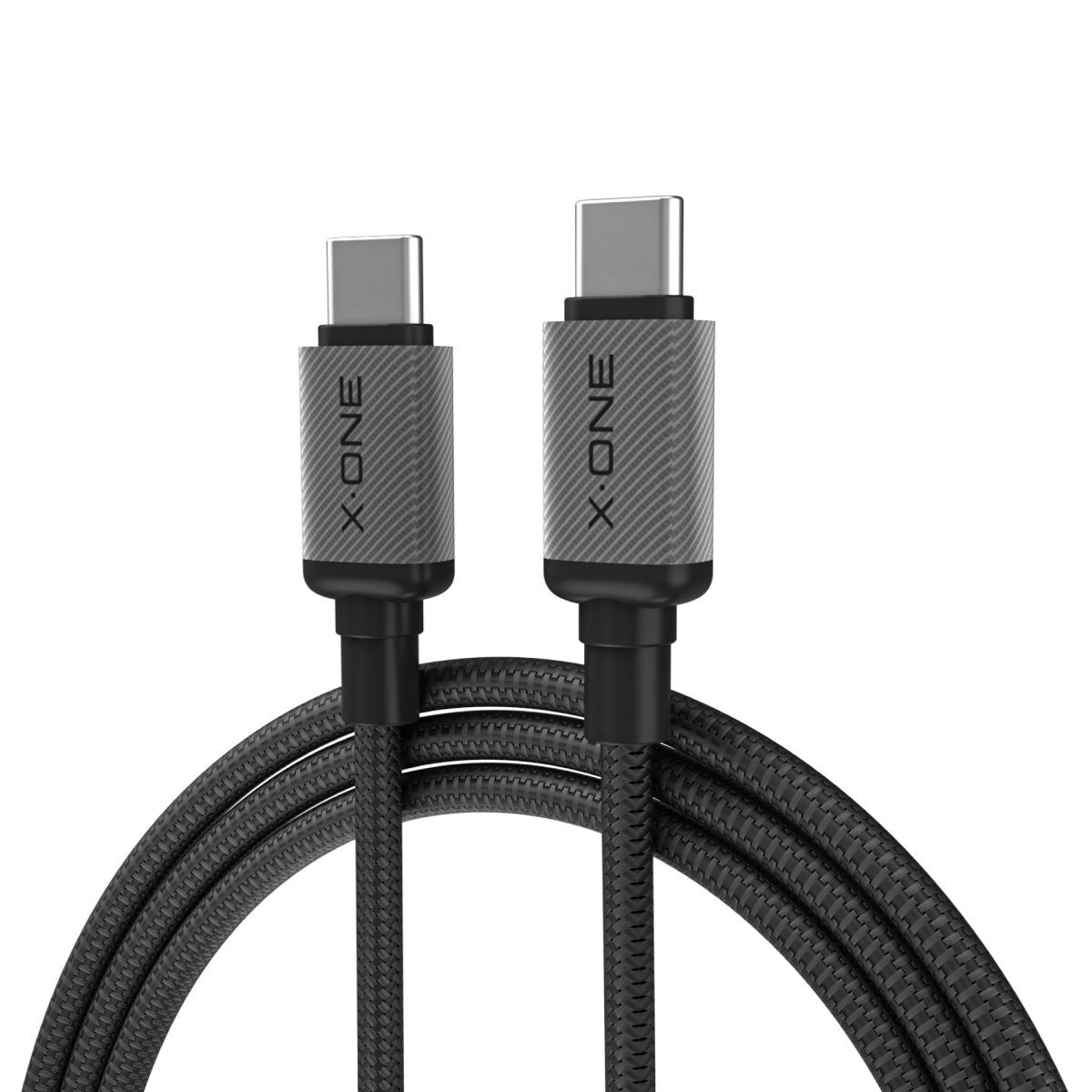 X-ONE TitanFlex andmekaabel – C–C tüüpi – 5A, kuni 240W, 1,2 m, must