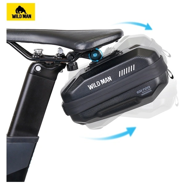 WILDMAN reisikott jalgratta raamile lukuga, 1L (4 "- 7"), M90, must