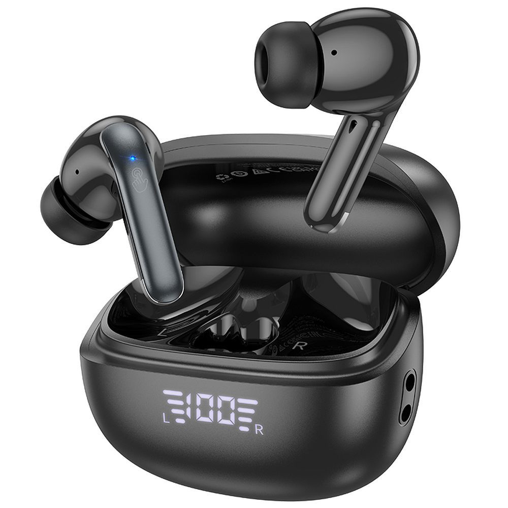 HOCO juhtmevaba bluetooth kõrvaklapid TWS ANC + ENC EQ5 must