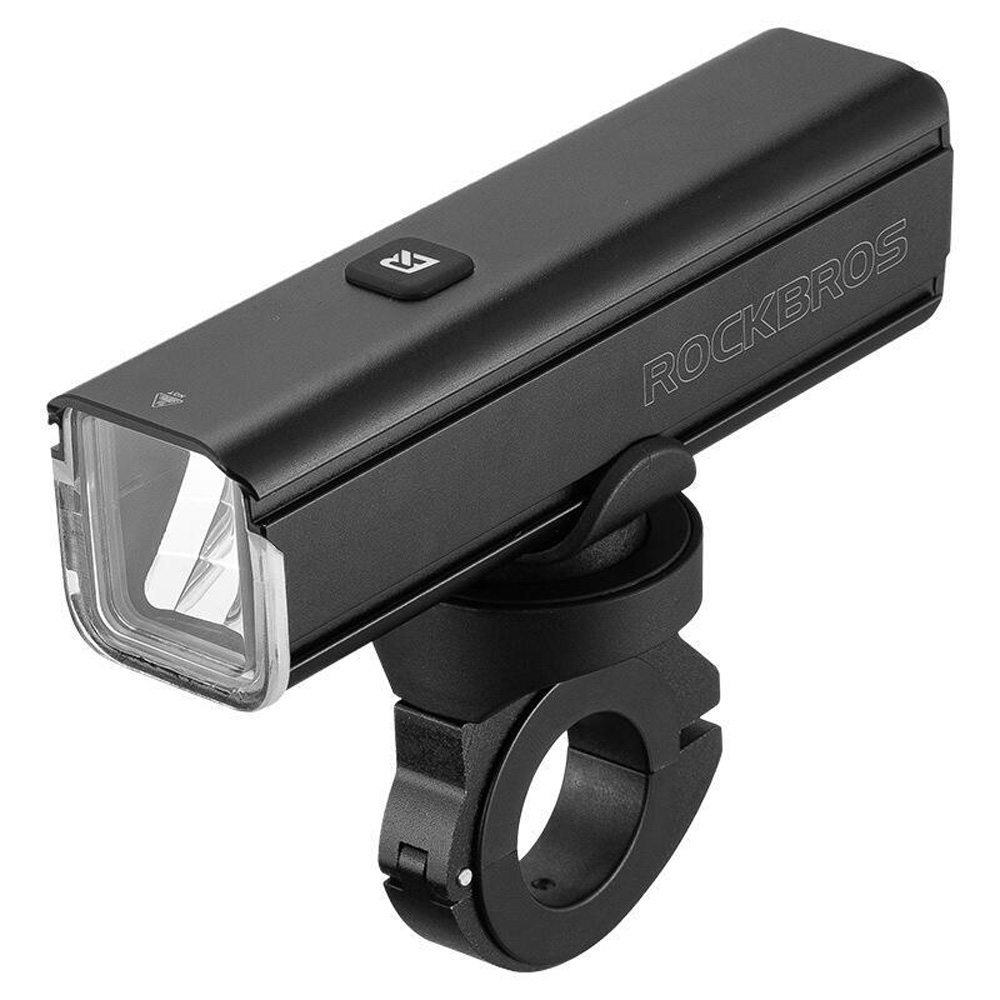 Rockbros 24610002001 eesmine jalgrattatuli 1000 lm + USB-C - USB-A kaabel - must